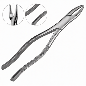 Forceps d'extraction dentaire manuels en acier inoxydable # 1 pince ergonomique pour incisives supérieures et canines, certifiée CE - Product Image 2