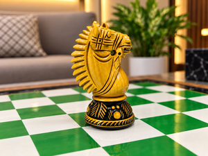 Jeu d'échecs en bois, pièces d'échecs colorées, jeu de société de stratégie classique, échiquier en bois de qualité supérieure, jeu éducatif familial - Product Image 3