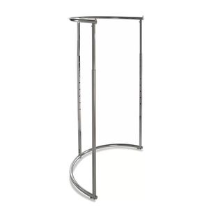 Porte-serviettes industriel en métal noir à barre unique, support autoportant, organisateur de salle de bain, structure compacte et durable - Product Image 6