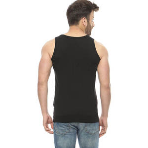Men's Sleeveless O-Neck Knitted <b>Tank</b> <b>Top</b> Color Blocked Red <b>Black</b> With Pocket Breathable Casual Wear - Product Image 6