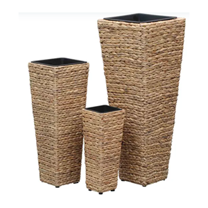 Tall Water Hyacinth <b>Tree</b> Planter with Plastic Insert, Boho Chic Garden <b>Pot</b> Home Decor, High Quality Vietnam Handicraft Wholesale - Product Image 6