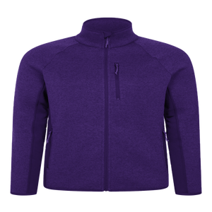 เสื้อแจ็คเก็ตซอฟต์เชลล์แบบซิปเต็มตัวสำหรับทุกเพศ พร้อมปกตั้ง คอปกตั้ง โลโก้ด้านหน้า คุณสมบัติให้ความอบอุ่นและแห้งเร็ว ป้องกันลม - Product Image 3