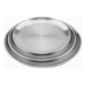 Plato de presentación de acero inoxidable estilo Western Steak para mesa de comedor, para servir platos de cena, decoración para el hogar y la cocina - Product Image 1