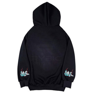 Sweat à capuche en tissu polaire à motif personnalisé, broderie pour homme, vêtements urbains confortables pour hommes, vente chaude en stock - Product Image 2