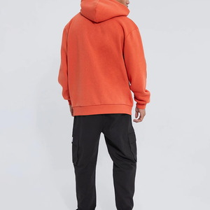 Sweat à capuche d'hiver 2026 tendance 100 % coton imprimé en relief pour homme, coupe classique, style urbain, avec poches, respirant, en promotion FORTLEO - Product Image 1