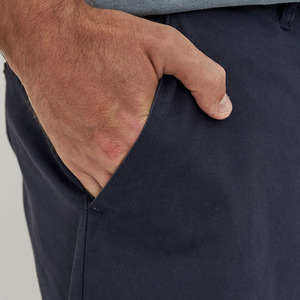 Pantalones Cortos Bermuda de Algodón Azul Marino Personalizados para Hombre, Cintura Media, Cierre Elástico Informal, Color Sólido, Tela Oxford, Estilo Tejido Transpirable - Product Image 4