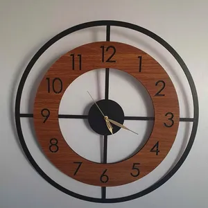 Natural Wooden <b>Clock</b> Low Price Stylish <b>Wall</b> <b>Clock</b> for Living Room <b>Bedroom</b> Office and Daily Use By M/S SHAAD HANDICRAFTS - Product Image 3