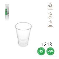 Gobelets jetables transparents en plastique PET de 200 cc, empilables et recyclables, pour les fêtes
