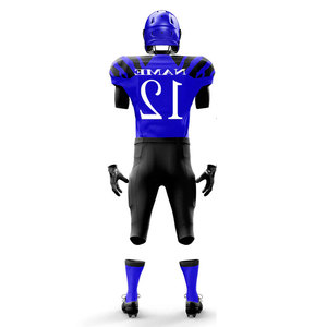 Uniforme de Fútbol Personalizado con Camiseta de Manga Corta y Pantalones Acolchados 100% Poliéster, Número y Nombres de Jugador del Equipo - Product Image 3
