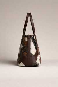 Sac fourre-tout en cuir véritable sur mesure OEM avec fermeture éclair, broderie, couleur unie, sac à bandoulière pour femmes LHTB-0030 - Product Image 2