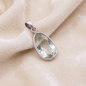 New Arrival Handmade 925 <b>Solid</b> Sterling <b>Silver</b> Pendant Natural Green Amethyst Gemstone Gold for Parties Wholesale Jewelry - Product Image 5