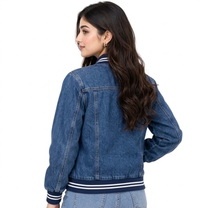 2026 <b>Women</b> Bomber <b>Jacket</b> <b>Windbreaker</b> Breathable Custom Logo Design Plus Size Winter Stand Collar Nylon OEM Service Best Selling - Product Image 3