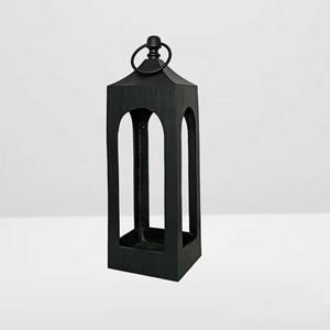 Lanterne en métal artisanale TULIP HANDICRAFTS, style ferme, faite à la main, vintage, décorative, porte-bougie suspendu pour la maison, les mariages, les fêtes, design ajouré - Product Image 2