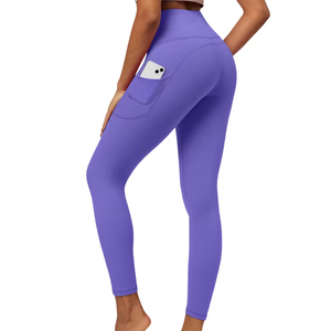 Leggings de Yoga Personalizados sin Costuras para Mujer, Precio al por Mayor, Leggings Deportivos de Cintura Alta para Entrenamiento, Diseño Nuevo Personalizado OEM - Product Image 2