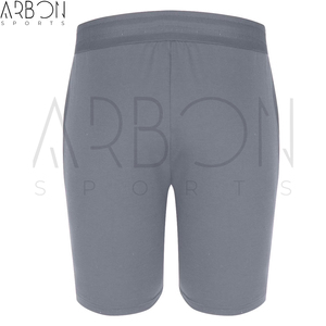 Nouvel Arrivage Short Tricoté Classique Gris Longueur Mi-Cuisse, Taille Haute Élastique, Cordon de Serrage et Poches Latérales Profondes, Prix de Gros - Product Image 3