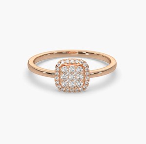 Bague d'éternité de mariage en or plaqué 14 carats de qualité supérieure, sertie de diamants de laboratoire certifiés IGI, bijoux fins pour femmes - Product Image 3