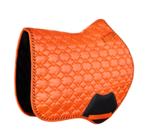 Ensemble de tapis de selle matelassé de qualité supérieure pour cheval avec bonnet d'oreille assorti |   Tapis de selle d'équitation |   Saut et dressage respirants