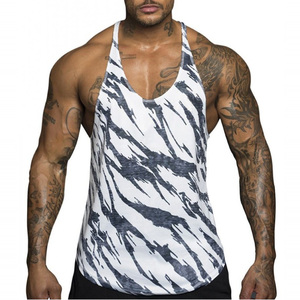 Débardeur de sport pour homme, style musculation, fitness et entraînement, coupe stringer, vêtement de marque - Product Image 1
