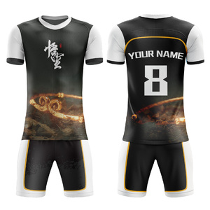Camisetas de fútbol sublimadas transpirables OEM, ropa de fútbol para equipos, camisetas de fútbol de temporada, uniformes de fútbol bien hechos, lo último en uniformes de fútbol. - Product Image 4