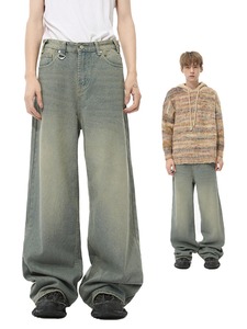 กางเกงยีนส์ผู้ชายทรงตรงแบบวินเทจ ปี 2026 ผลิตจากผ้าฝ้าย 100% เป็นมิตรต่อสิ่งแวดล้อม สวมใส่สบาย ระบายอากาศได้ดี พรีเมียมเดนิม รับผลิตตามแบบ (OEM) ขายส่ง - Product Image 5