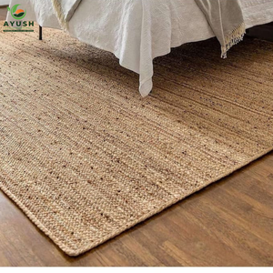 Alfombras personalizadas de yute 100% natural con diseños modernos para sala de estar y dormitorio, hechas en India. - Product Image 2