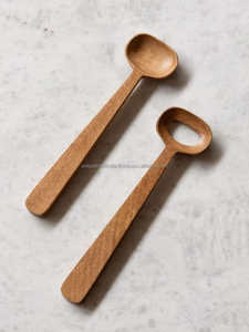 Cuchara de Madera de Primera Calidad, Utensilio de Cocina Natural, Cucharas de Madera Grabadas Personalizadas, Ideales para Cocinar, Hornear y Regalar, En Oferta - Product Image 3