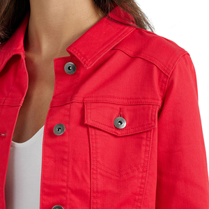 Nouvelle arrivée : Veste en jean pour femme, élégante, personnalisable avec logo, prix raisonnable, très demandée, aspect durable et doux. - Product Image 5
