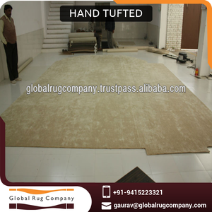 Alfombras de viscosa de lana con mechones a mano de diseño personalizado, alfombras abstractas, estilo liso, instalación de pared a pared para comedores, hoteles - Product Image 4