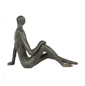 Escultura de Figura Humana de Metal Negro Vintage, Estatua de Mesa con Tema de Amor para Decoración de Sala de Estar, Escultura de Escritorio - Product Image 3
