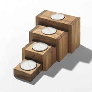 Portavelas de Madera Natural Hecho a Mano, Candelabro Rústico para Decoración del Hogar, Centro de Mesa, Comedor, Dormitorio y Eventos Especiales - Product Image 5