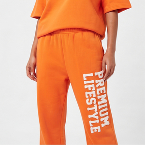 Ensemble de survêtement pour femmes de haute qualité, personnalisé, t-shirt et pantalon d'été, ensemble de t-shirts amples en coton 100% pour femmes - Product Image 5