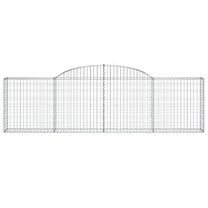 Cestini per gabbioni ad arco in ferro zincato Set 2 pezzi 118.1 "x 11.8" x 31.5 "/39.4" per l'arredamento del giardino - Product Image 4