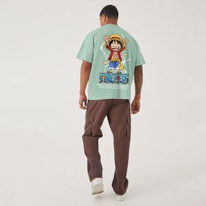 เสื้อยืดผู้ชายลายกราฟิกพิมพ์ดิจิทัล ผ้าฝ้าย แขนสั้น สไตล์ฮิปฮอป แฟชั่น เสื้อยืดหลวมๆ ไหล่ตก เสื้อยืดลำลองสำหรับผู้ชาย - Product Image 1