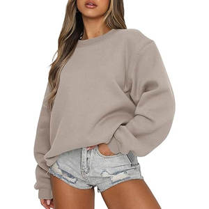 Sudaderas Oversize de Cuello Redondo para Mujer, Estilo Y2K, de Forro Polar, Moda Otoño 2026, Ropa de Invierno Linda para Adolescentes, Suéter Casual y Cómodo - Product Image 1