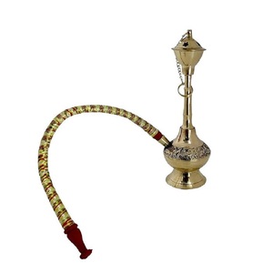 Cachimba de Metal de Lujo para Accesorios de Fumar, Vajilla para el Hogar y Hoteles, Cachimba de Color Plateado, Cachimba de Latón para Fumar - Product Image 1