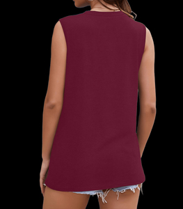 Débardeur en coton personnalisé avec logo, vente en gros, pour femmes, léger, été, sans manches, extensible, vêtements de sport et fitness - Product Image 3