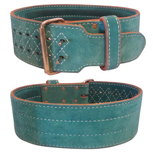 Cinturón de Levantamiento de Pesas de Cuero Genuino Color Verde Azulado, de Alta Calidad, Diseño Superior, Precio Razonable, Gran Venta a Bajo Costo - Product Image 2