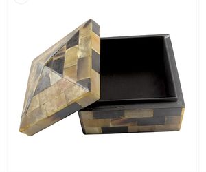 Classic Elegant Resin Handcrafted <b>Trinket</b> Jewellery <b>Box</b> Timeless Unique Design Perfect Storage Case For Jewelry And Personal - Product Image 6