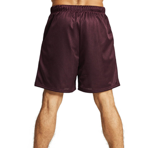 Pantalones cortos de malla elegantes para hombre con cintura con cordón, de secado rápido y tela elástica. - Product Image 2