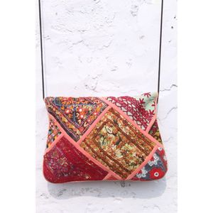Handmade Ethnic Clutch Embroidery Banjara Casual Fashion Open Patchwork <b>Mirror</b> Work Clutch Purse for Wholesale Price - Product Image 5