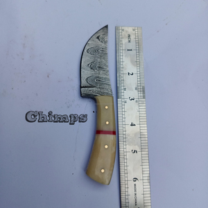 Handmade Industrial Grade Damascus <b>Steel</b> Hunting Knife <b>Quick</b>-Change Blade Easy Grip Camel Bone Handle Customizable OEM Survival - Product Image 4