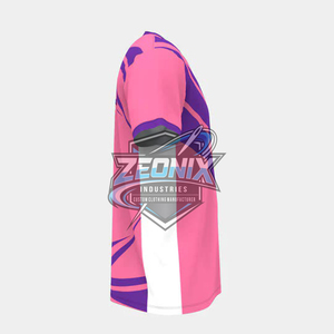 ชุดกีฬาคุณภาพสูงแบบซับลิเมชั่นสั่งทำขายส่ง เสื้อยืด กางเกงขาสั้น แห้งเร็ว ระบายอากาศได้ดี ผ้าฝ้าย 100% ทรงหลวม บริการ OEM - Product Image 4