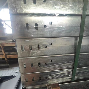 Goulotte de câblage industrielle en acier pré-galvanisé avec couvercle, 100x100mm et toutes tailles personnalisées, vente en gros - Product Image 1