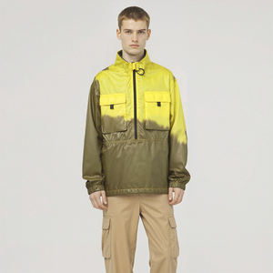 Blouson coupe-vent à capuche thermoréactif, demi-zip, quatre poches, manches longues, design personnalisé, tailles variées, vente en gros - Product Image 2