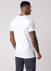 Custom Double-<b>Yarn</b> <b>100</b>% Cotton Short-Sleeve Unisex T-Shirt Heavyweight Streetwear Crew Neck Fashion T-shirt Men - Product Image 2