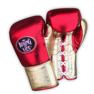 Guantes de Boxeo No Boxing No Life, Cuero Vacuno Genuino, Guantes Profesionales para Sparring y Combate, Duraderos, Transpirables, Fabricante OEM - Product Image 6