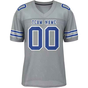 Maillot de football américain personnalisé pour homme, vert turquoise et rose, col en V, impression sublimée, anti-humidité, manches courtes, adulte - Product Image 5