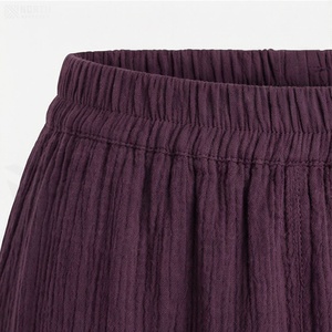 Jupe trapèze taille haute pour femme, couleur unie, volants en mousseline, longueur genou, style Prairie Chic, tissu viscose, toutes saisons - Product Image 4
