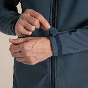 Veste en polaire gris foncé pour homme, col montant, fermeture éclair, couleur unie, polyester, vêtement d'automne, coupe classique, respirante - Product Image 5