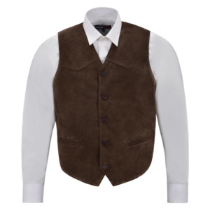 <span class=keywords><strong>Chaleco</strong></span> de Cuero de Ante Vacuno Personalizado para <span class=keywords><strong>Hombre</strong></span>, <span class=keywords><strong>Chaleco</strong></span> Formal Clásico con Cuello en V, <span class=keywords><strong>Chaleco</strong></span> de Cuero Genuino, Fabricante de Marca Privada - Product Image 5